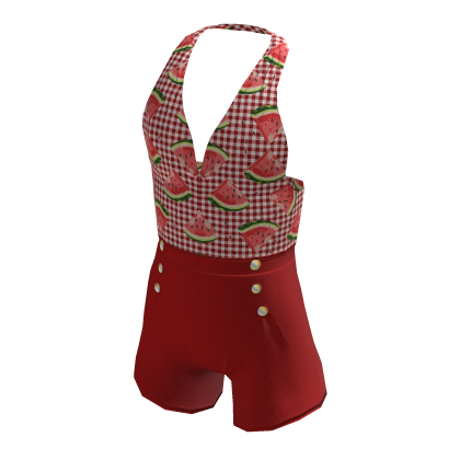 BB One Piece Cute Jumper Watermelon Red