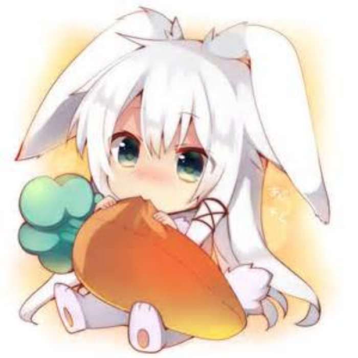 CUTE anime chibi bunny Roblox decal