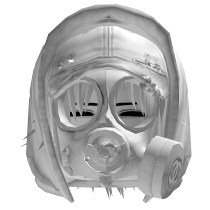 Vkei Emo Gas Mask Dashie White Hair Hoodie And Cap