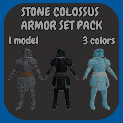 [Layered] Stone colossus armor set