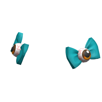 [NEW 🚨] Scary Eyeball Bang Bows in Blue/Orange