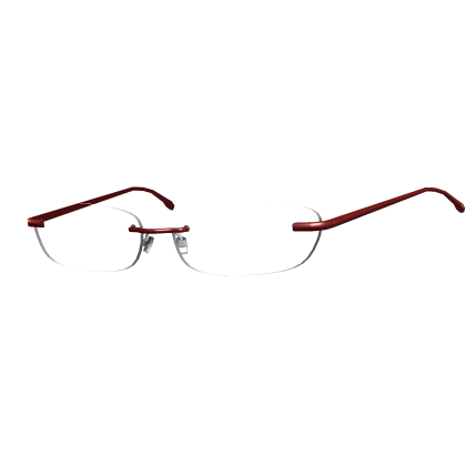 Y2K Office Siren Transparent Glasses - Red's Code & Price - RblxTrade