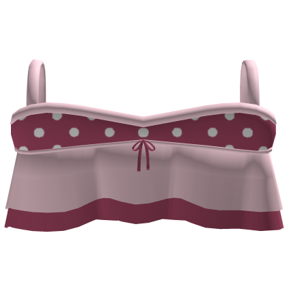 Ruffle Bow Shirt (Light Pink and Dark Pink) Roblox item