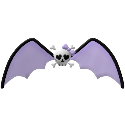 Purple Skull Bat Wings Roblox item