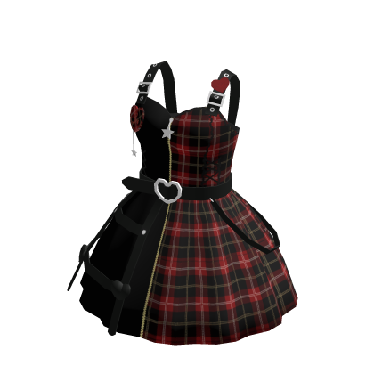 Belt Plaid Skirt