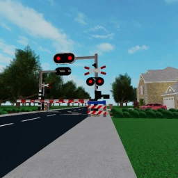 Dutch railroad crossing icon