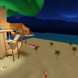 Defeat The EVIL PIGGY AND FRIENDS ON AN ISLAND!!!!