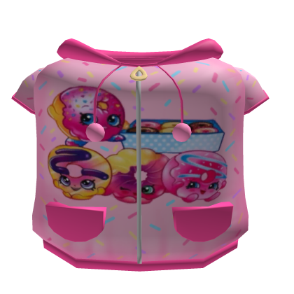 ꒰♡꒱ Pink Kawaii Hooded Polka Vest Roblox item