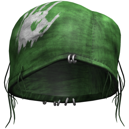 green monster ripped worn beanie