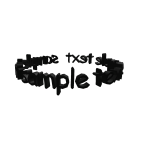 Black Text Sample Halo