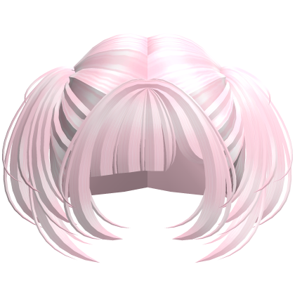 Cute Short Small Kawaii Side Pigtails (Light Pink)