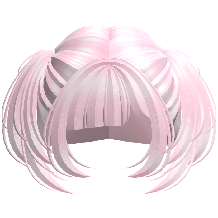 Cute Short Small Kawaii Side Pigtails (Light Pink)