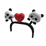 Panda hair band(Heart)