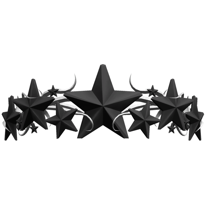 Black & Silver Star Sigil Crown