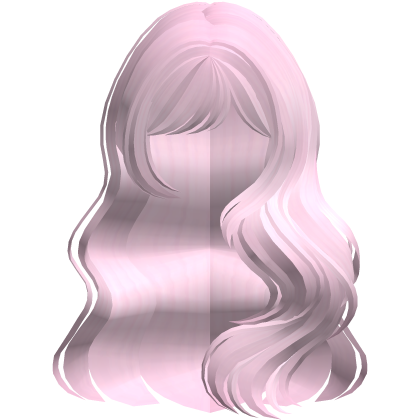 Long Wavy Layered Blowout in Light Pink