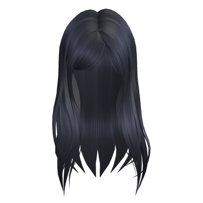 Layered Side Part Hair (Blue) Roblox item