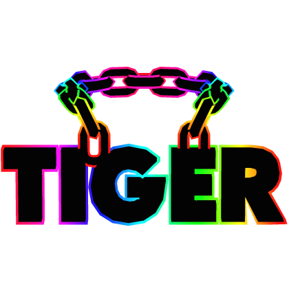 Cartoony Rainbow Tiger Chain Roblox item