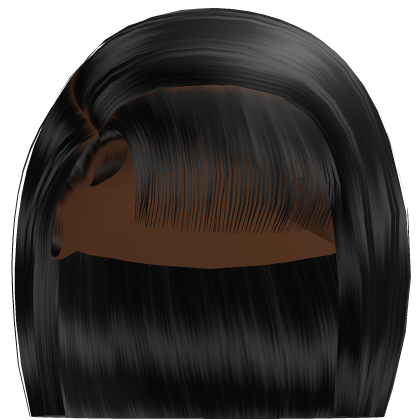 𝓭 Side Part Bob w/ Bangs (Black)