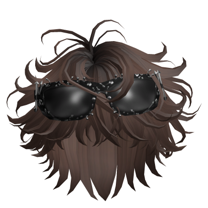 Wispy Brown Hair W/ Punk Shades Roblox item