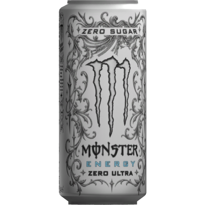 White Monster Can Energy Drink