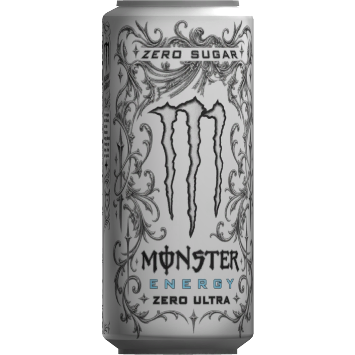 White Monster Can Energy Drink