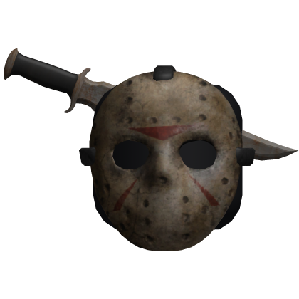 Jason, rusty knife in head