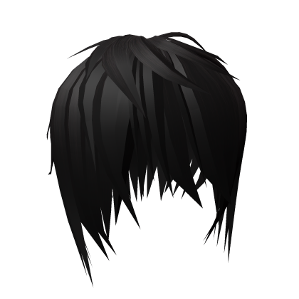 Black Short Messy Emo Boy hair