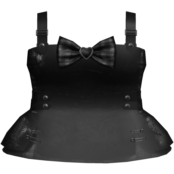 scary halloween psycho overall dress in black