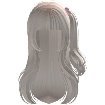 Delicate Side Ponytail Flowy Hair in Pastel Blonde Roblox item