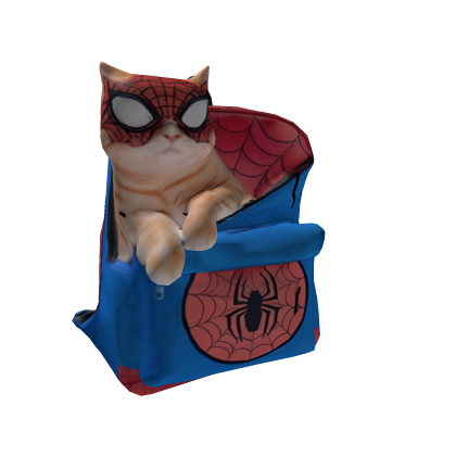Spiderman Backpack w/ Spider Cat Roblox item