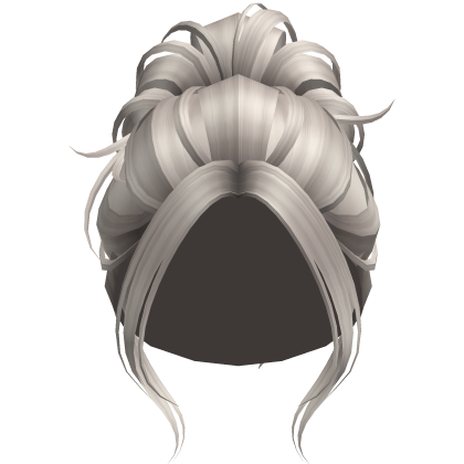 Sleek Messy Hair Updo Bun (Platinum)