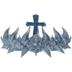 Heavenly Artic Blizzard Cross Crown