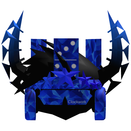 [⏳LIMITED] Sparkle Blue Hair+Crown+Clockwork+Horn