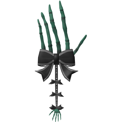 Korblox Skeleton Hand Bow Hairclip