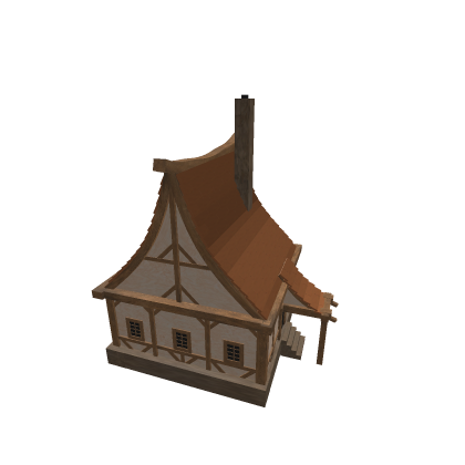 Old Medieval House With Porch