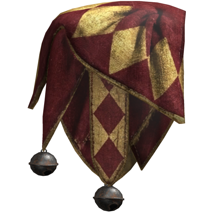 RIGHT Red & Gold Jester Shoulder Scarf