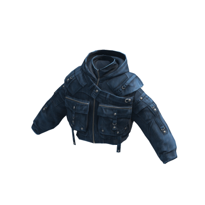 Layered Street Techwear Jacket Blue