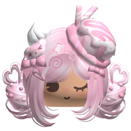 ♡ Ice Cream Girly Buns (Strawberry)