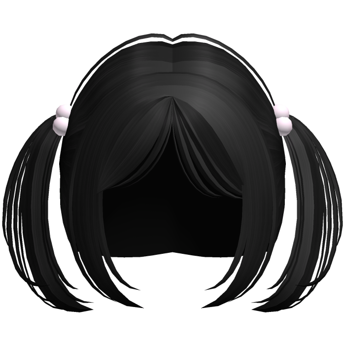 Cute Kawaii Moe Pigtails Hair Black