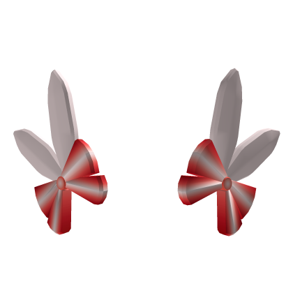 Accessories Red Cute Bunny Hair Roblox item