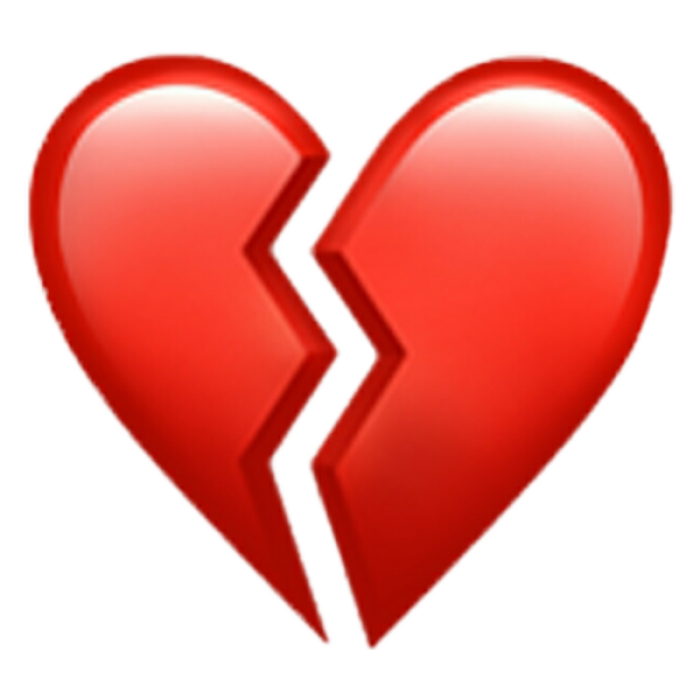 TB PNG Broken Emoji Red Large Heart Emo Gothic Y2K Roblox decal