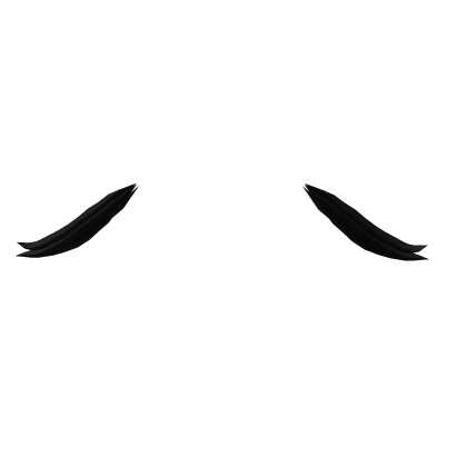♡ : black droopy kitty hair tufts Roblox item