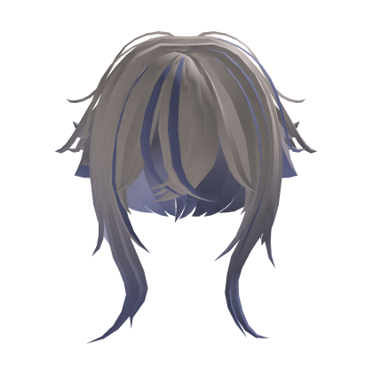 White Messy Short Wolf Cut Roblox item