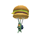 Plankton Holding Krabby Patty Shoulder Plushie
