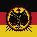 Realmsbanner Schwarz-Rot-GoId