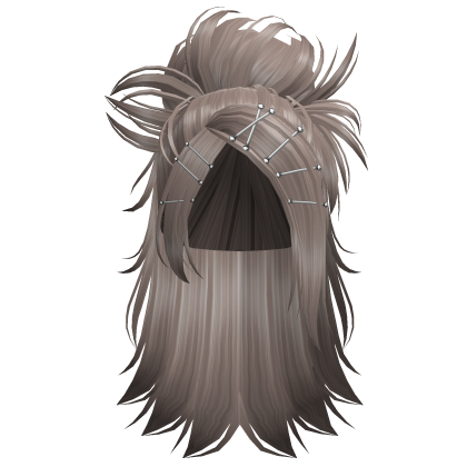 Y2K Half Up Metal Lover Hair (Ash) Roblox item