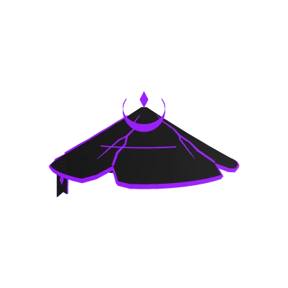 Glowing Ronin Hat Black Purple Roblox item render