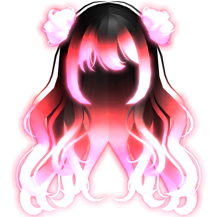 Long Angelic Wavy Red Hair (Emissive)