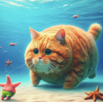 AI-generated cat slideshow content group