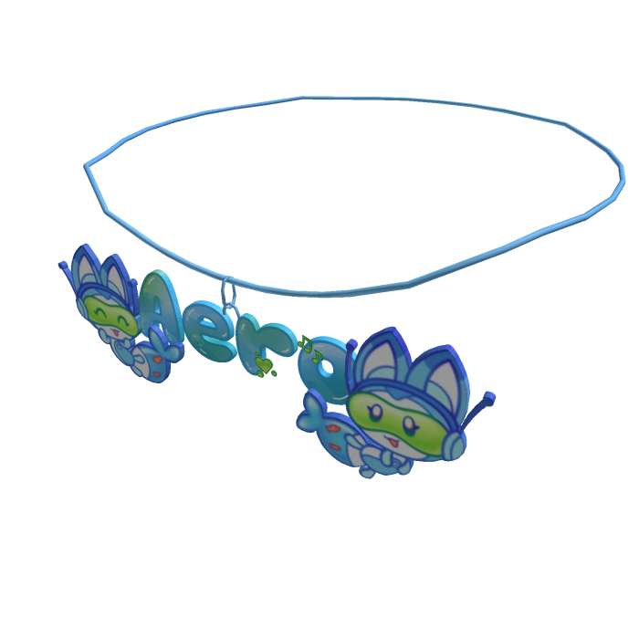 Blue Frutiger Aero Necklace